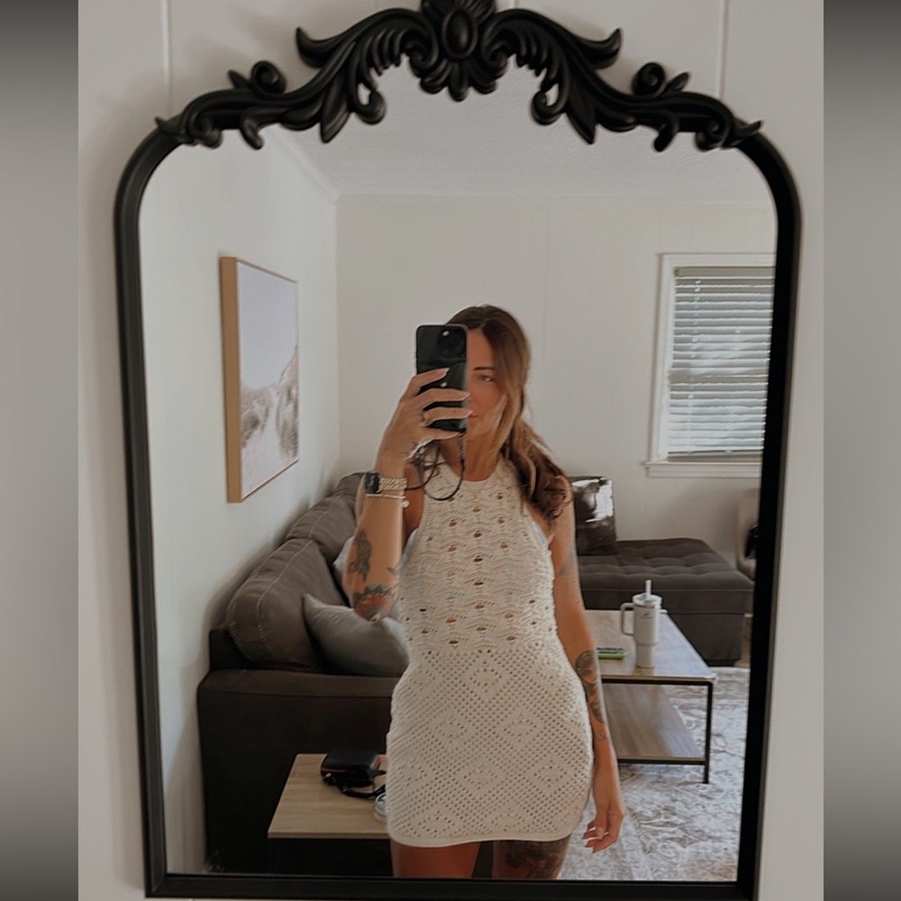 Free People prisma fauxchet mini swim cover up